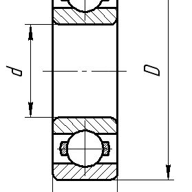 Подшипник шариковый радиальный однорядный 6020 C3 (70-120) FAG — миниатюра
