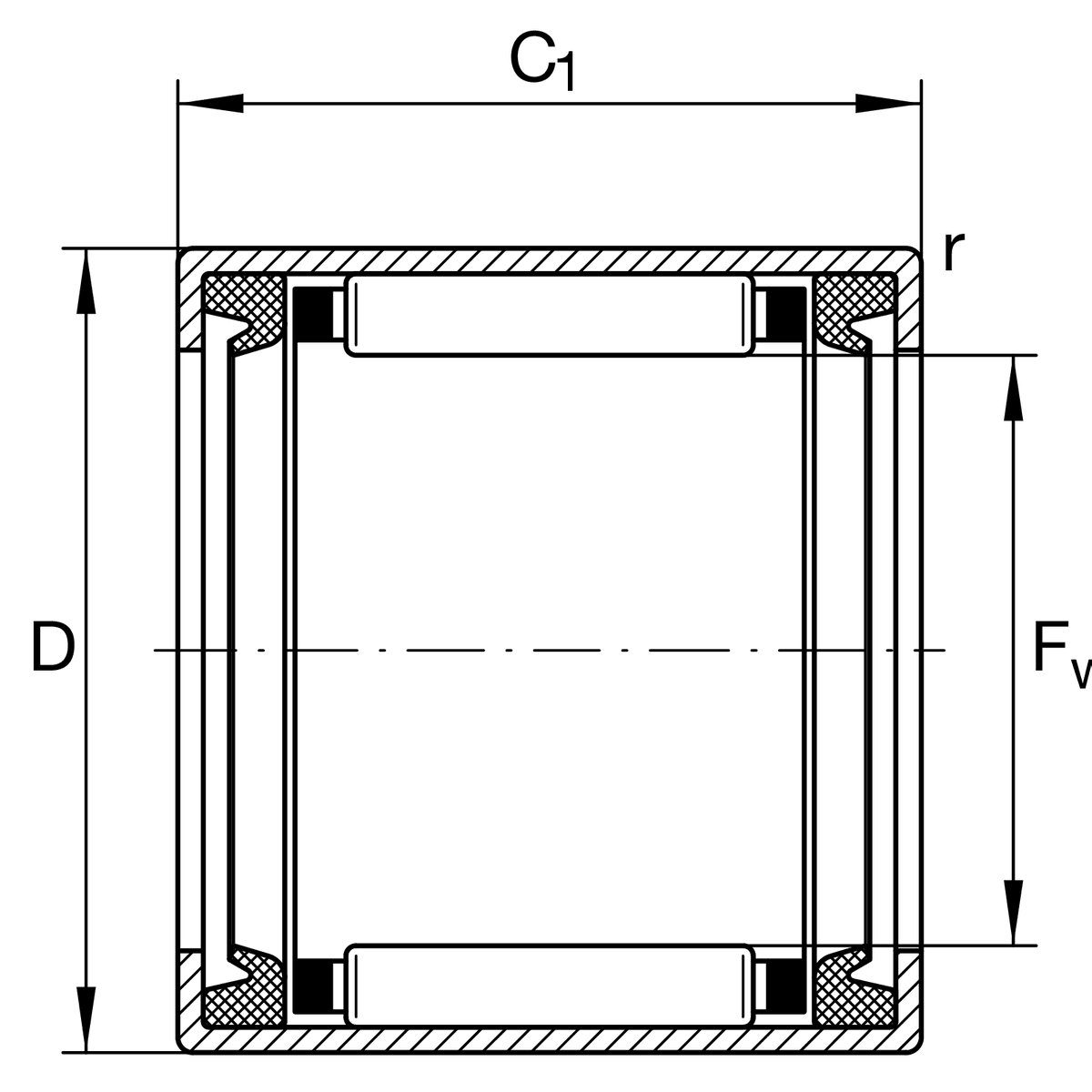 HK2530 2RS — миниатюра